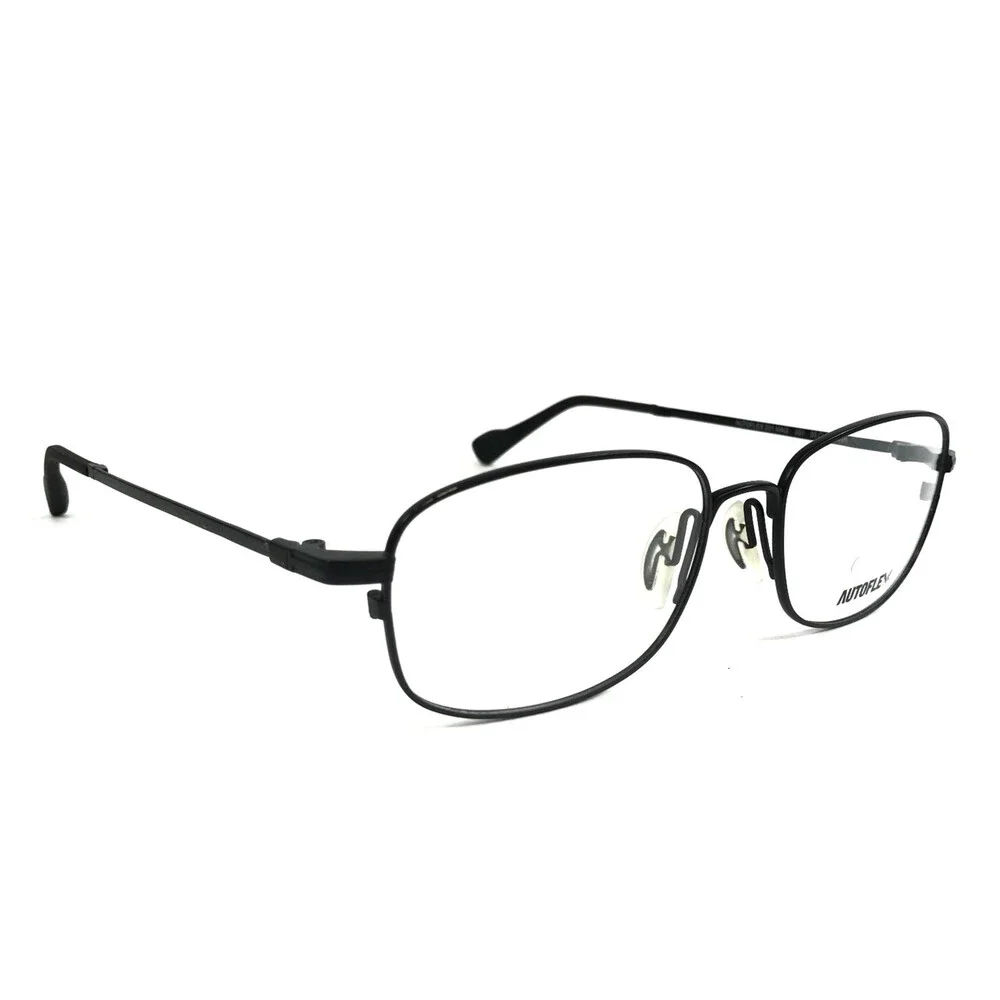 Autoflex by Flexon Eyeglasses Frames 201 MAG 001 Matte Black Wire Rim 55-17-145